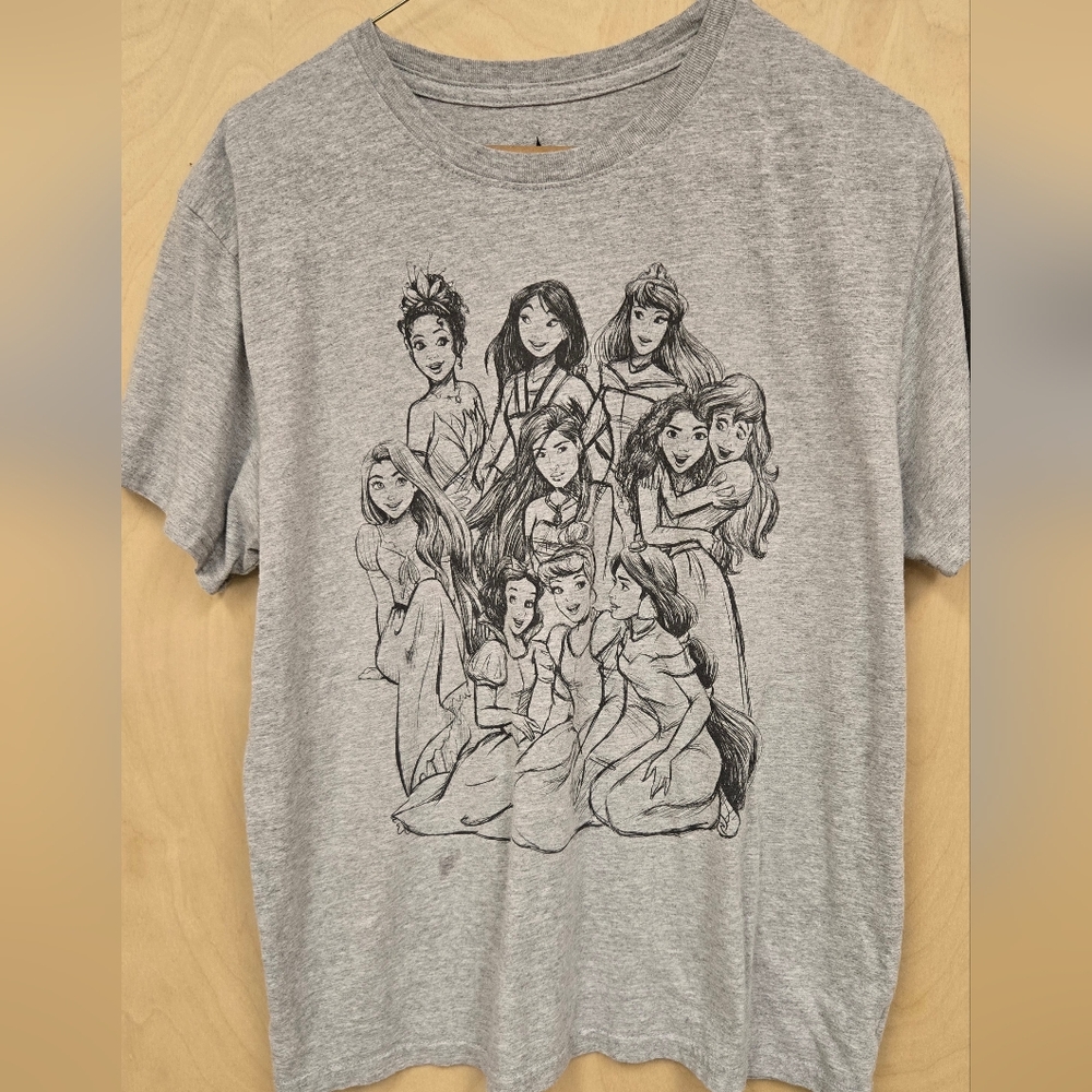 Disney Princesses Gray Short Sleeve Tee. Size 2X